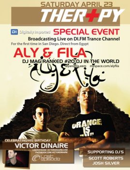 Aly and Fila & Victor Dinaire - Therapy (Onyx Room, San Diego) (23-04-2011)