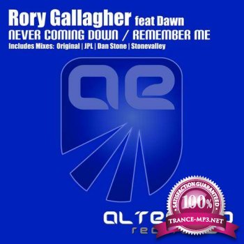 Rory Gallagher feat Dawn - Never Coming Down / Remember Me - AE058 - WEB - 2012 