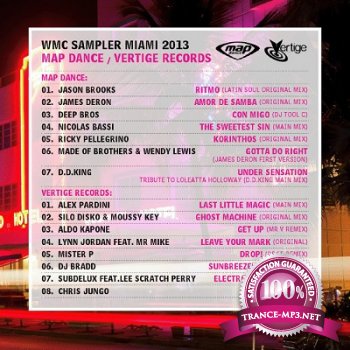 MAP Dance: Vertige Records WMC Sampler 2013 (2013)